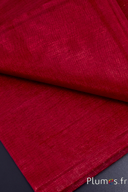 Nappe en organza - 140 x 280 cm - amarante